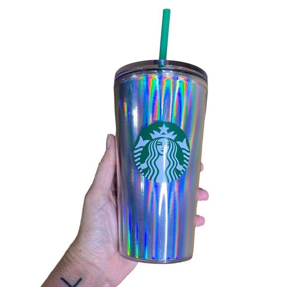 Starbucks Other - Starbucks iridescent hologram Tumbler cup drink coffee